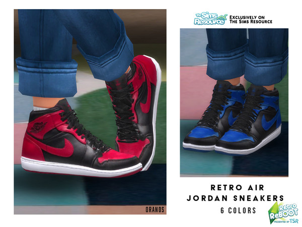 tailor door mirror Malignant tumor The Sims Resource - Retro ReBOOT - Retro Air Jordan Sneakers