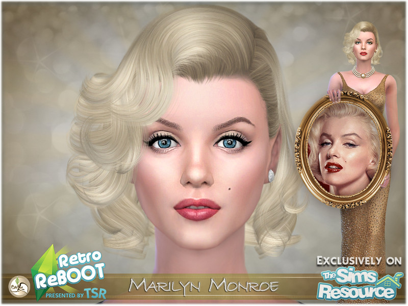 Populair Bestaan Kansen The Sims Resource - SIM Marilyn Monroe - Retro ReBOOT