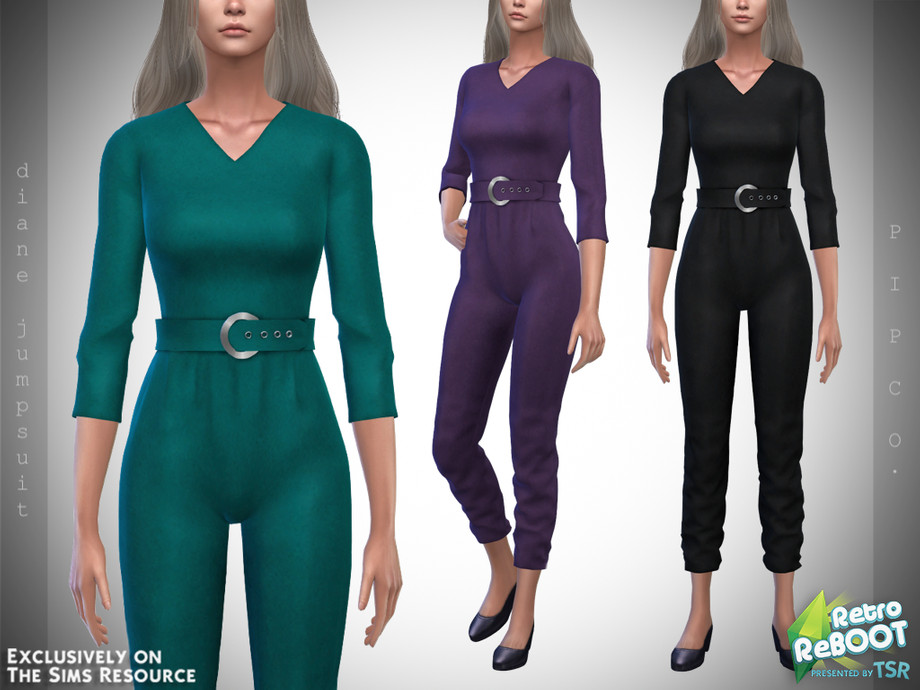 The Sims Resource - Retro ReBOOT - Diane Jumpsuit.