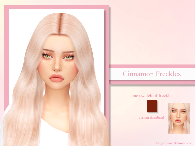 cinnamon freckles sims 4 