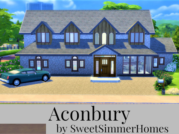 Sims 4 — Aconbury by SweetSimmerHomes — large family home A beautiful large British design home that will suit a growing