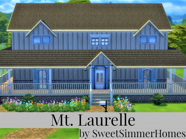 Sims 4 — Mt. Laurelle by SweetSimmerHomes — spacious mountain lodge A lovely spacious home with a great amount of outdoor