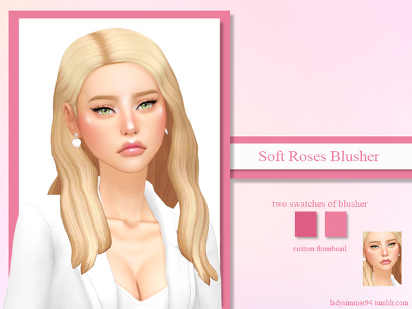 Sims 4 — Soft Roses Blusher by LadySimmer94 — PLEASE READ CREATOR NOTES BEFORE COMMENTING BGC 1 swatch Custom Thumbnail