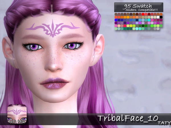 Sims 4 — [Ts4]Taty_TribalFace_10 by tatygagg — - Female, Male - Human, Alien - Teen to Elder - Hq Compatible - Eyeshadow