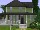 Sims 3 — Mellow Green House (Unfurnished) by Pauna — Mellow Green House (Unfurnished) Calming green house, great for