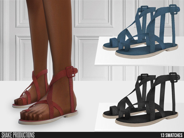 Sims 4 — ShakeProductions 657 - Slippers by ShakeProductions — Shoes/Slippers-Flats New Mesh All LODs Handpainted 13