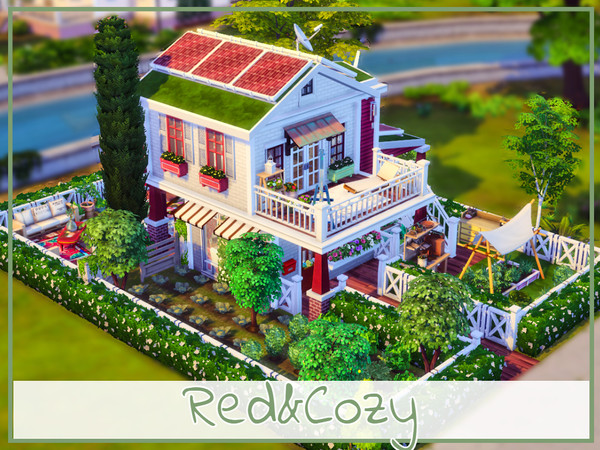 Sims 4 — Red&Cozy by simmer_adelaina — ---PLEASE DON'T FORGET ABOUT MOO BEFORE PLACING IT--- Hello everyone! I have