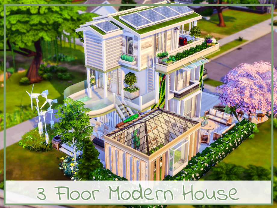 The Sims Resource - 3 Floor Modern House