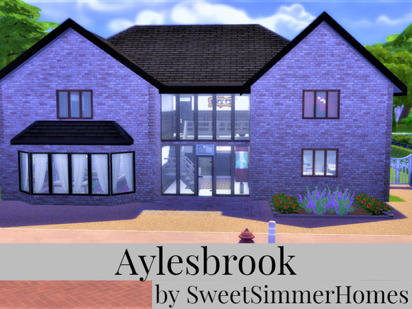 Sims 4 — Aylesbrook by SweetSimmerHomes — large family home A grand spacious home that brings in lots of natural light