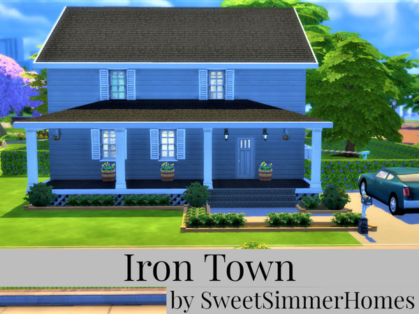 Sims 4 — Iron Town by SweetSimmerHomes — family home A lovely cosy ranch style home that will appeal to all types of
