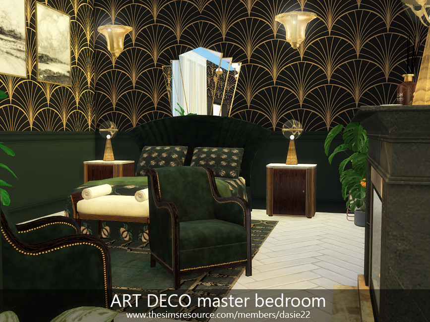 The Sims Resource ART DECO master bedroom