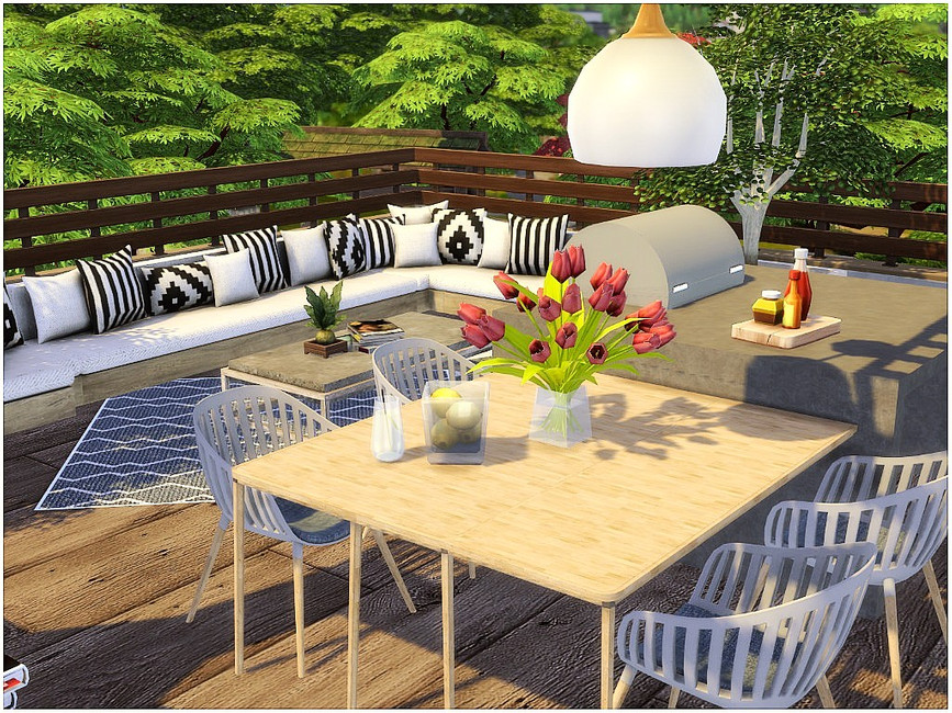The Sims Resource Stunning Rooftop Terrace