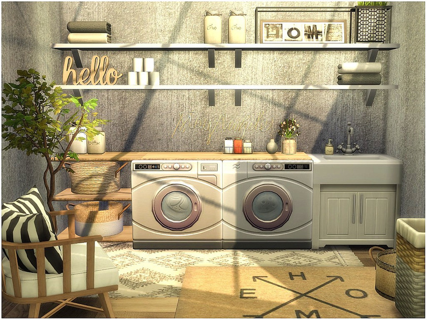 The Sims Resource Hallway With Laundry