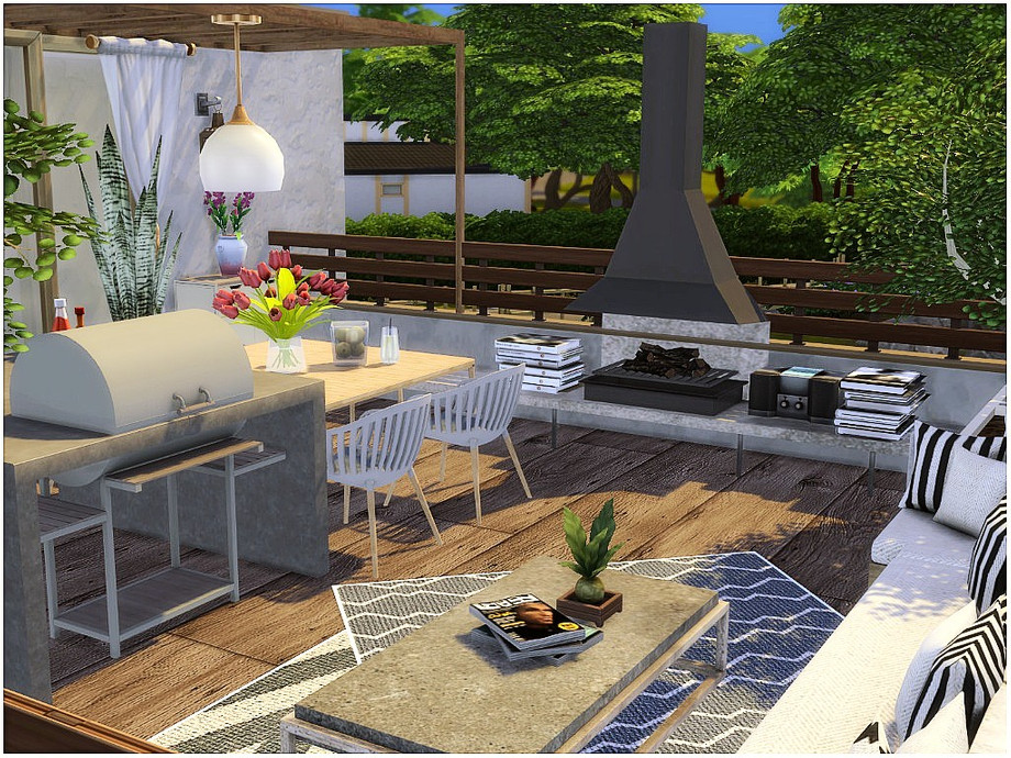 The Sims Resource Stunning Rooftop Terrace