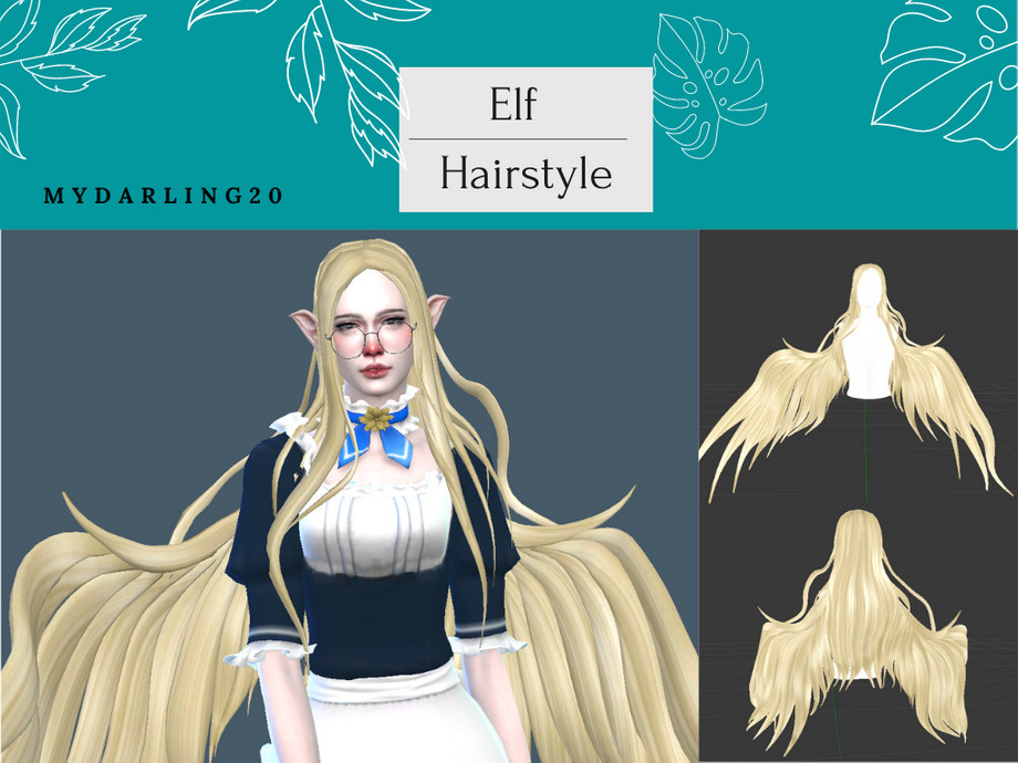 The Sims Resource Elf Hairstyle