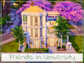 Sims 4 — Friends In University by simmer_adelaina — ---PLEASE DON'T FORGET ABOUT MOO BEFORE PLACING IT--- Hello everyone!