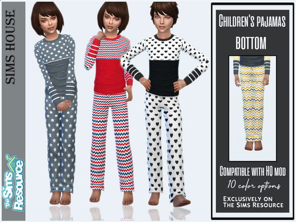 The Sims Resource - Children's pajamas (bottom)