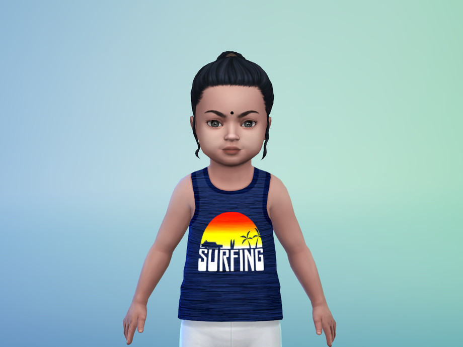 The Sims Resource - Denyse_Toddler tank top male female 1