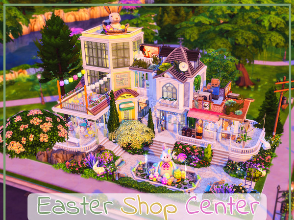 Sims 4 — Easter Shop Center by simmer_adelaina — ---PLEASE DON'T FORGET ABOUT MOO BEFORE PLACING IT--- Hello everyone!