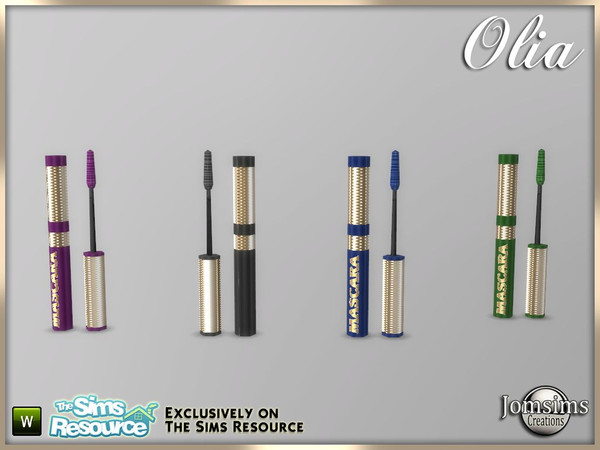 Sims 4 — Olia beauty set deco mascara by jomsims — Olia beauty set deco mascara