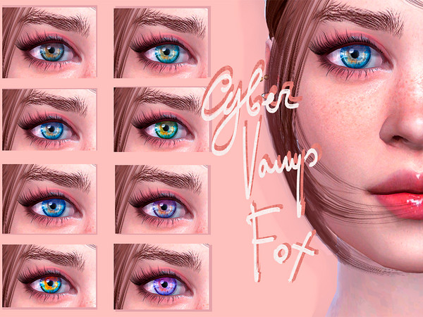 Sims 4 — Realistic Eyes by CyberVampFox — HQ Compatible 35 Swatches Custom Thumbnail The preview picture was taken with