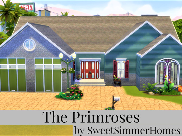 Sims 4 — The Primroses by SweetSimmerHomes — european design home The Primroses is a European design home that is perfect