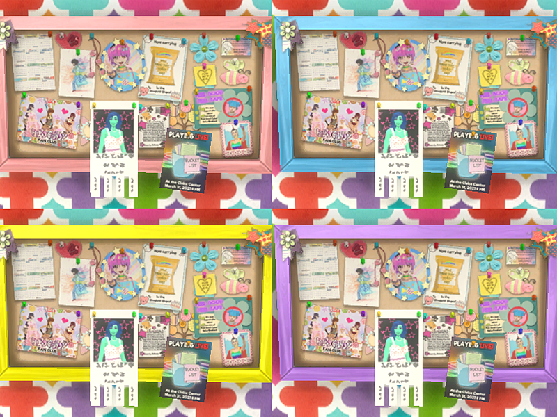 Sims 4 Cork Board