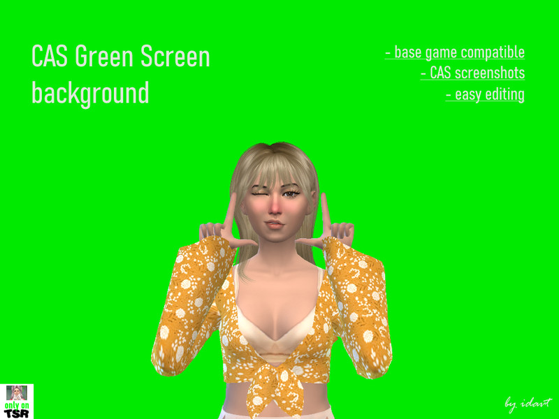 The Sims Resource - Green Screen Drape! requires Moschino Stuff