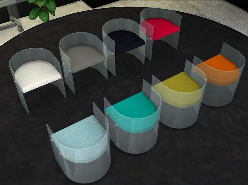 The Sims Resource Acrylic Dining Chair