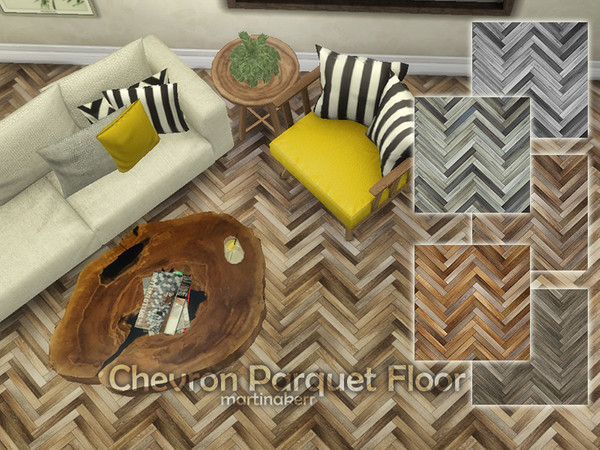 Sims 4 — Chevron Parquet Floor by martinakerr — Chevron Parquet Floor in 5 color variations. by martinakerr