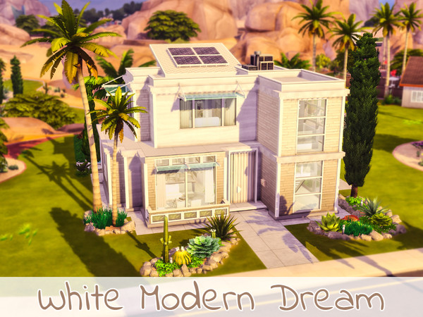 Sims 4 — White Modern Dream by simmer_adelaina — -PLEASE DON'T FORGET ABOUT MOO BEFORE PLACING IT--- Hello everyone! When