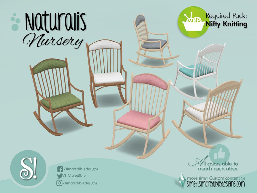 The Sims Resource Naturalis Rocking chair requires Knitting pack
