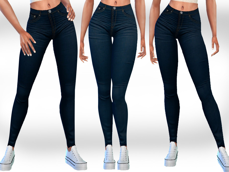 The Sims Resource - Dark Blue Jeans