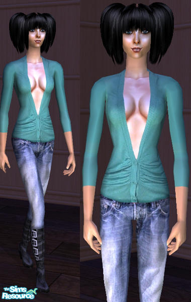 Distant Eyes Sea Green Sexy Sweater Outfit