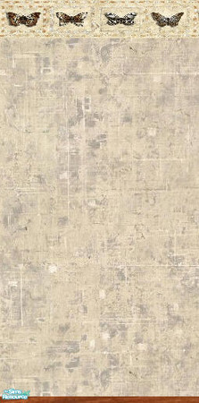 Sims 2 — Leopard Butterfly Walls (Plain) - Beige by fionnababygirl — Beige leopard butterfly wall (plain) part of the