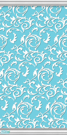 Sims 2 — Studio K Elegance - Aqua Blue by StudioKhagerks — 28 colors total. Can be found under Wallpapers. Coordinates