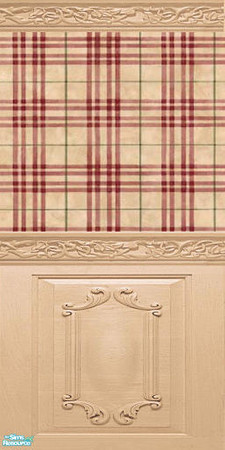 Sims 2 — Plaid collection 5 by devilishdawn — Has a floor (Lightwood) that matches the wood panel in the flooring section