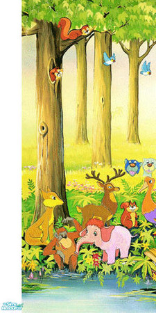 Sims 2 — Animals Mural #1 by elke — #1 of Animals Mural