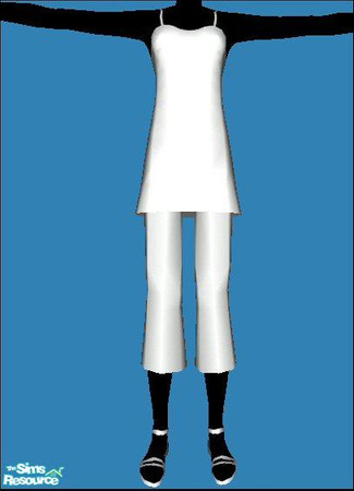 Sims 2 — Dress Top With Capri Pant [MESH] by Lola — Sweet, Stylish Mesh That Can Be Interprated In Various Ways, Can Be