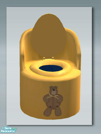 Sims 2 — Teddy Say's Bed: Potty Recolour by Shakeshaft — Part of a new Nursery Set for your Sims, set includes 12 new