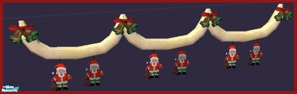 Sims 2 — CDS - Wall Garland by NewSimSimGirl — Part of the Christmas Decorating Set.