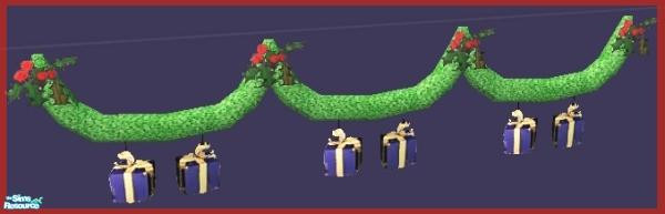 Sims 2 — CDS- Recolor - WallGarland by NewSimSimGirl — Part of the Christmas Decorating Set.