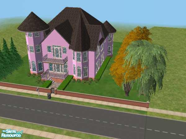 Sims 2 — Victorian Relapse 2 by Euterpe — A beautiful victorian home. Fully decorated but not furnished.