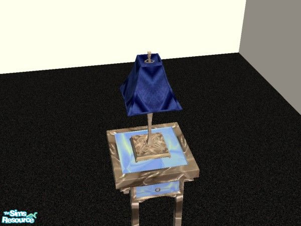 Sims 2 — Buffy blue silk and satin - Table lamp b by mona1977 — This is part of my new Buffy set. Not so very many Buffy