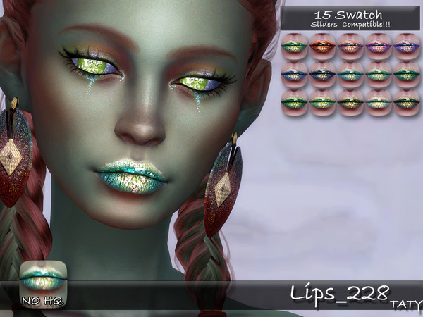 Sims 4 — [Ts4]Taty_Lips_228 by tatygagg — - Female, Male - Human, Alien - Teen to Elder - Hq Compatible - Sliders