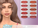 Sims 4 — LS-09 / Ellie Lipgloss by catemcphee — - 10 swatches - works with sliders - enjoy!! 