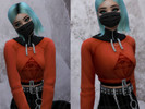 Sims 4 — Grunge Top by Narkoticii — Zip up top. Created for: The Sims 4 Compatible with HQ mod 1 color swatch Location: