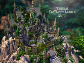 Sims 4 — Temple 'The Light LLama' by VirtualFairytales — Light the flames to praise the LLama! A long forgotten tribe