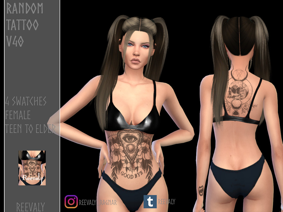 The Sims Resource Random Tattoo V40 