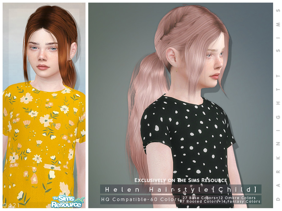 The Sims Resource - Helen Hairstyle [Child]